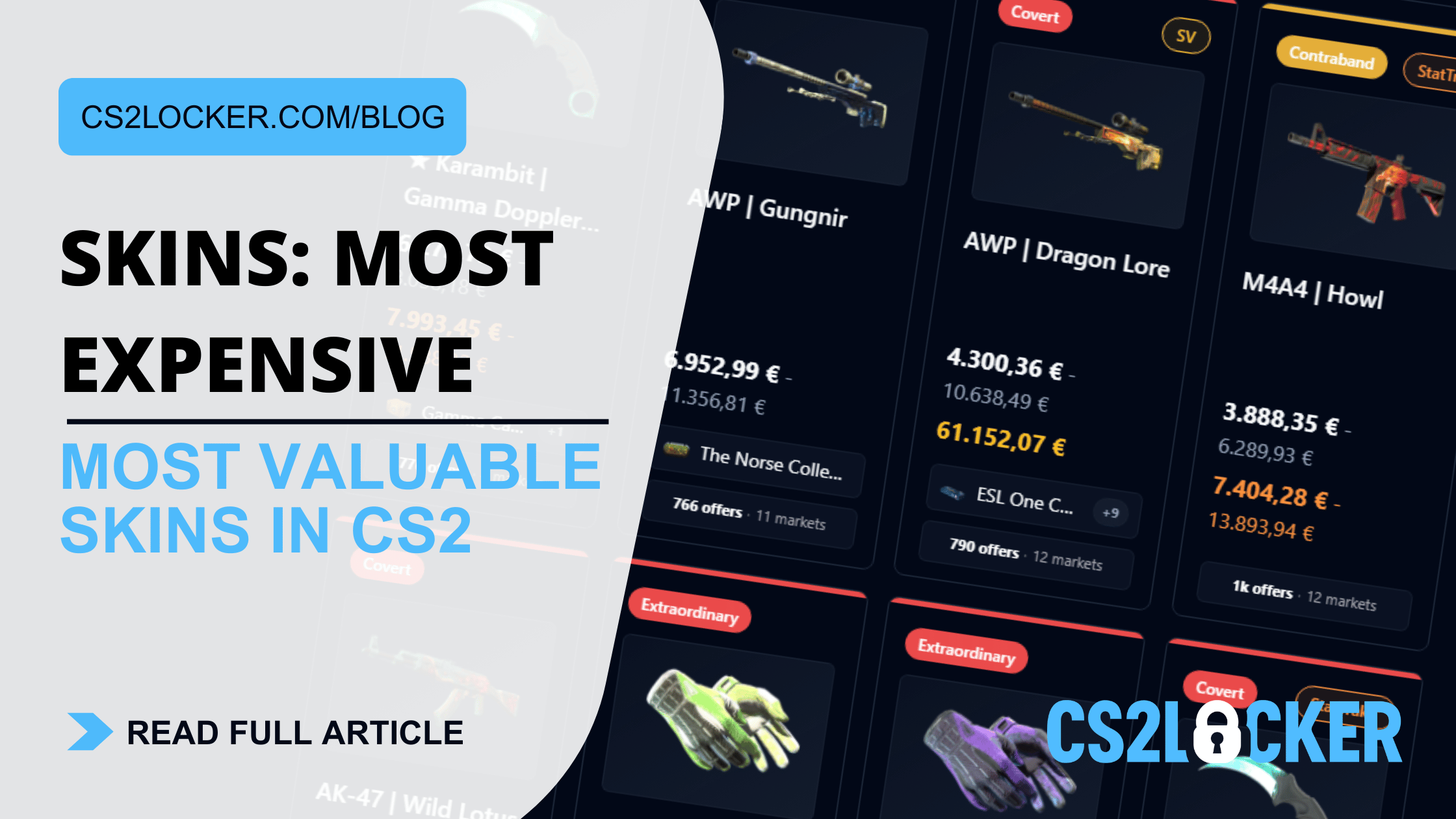 Most Expensive CS2 Skins in 2026: Top 20 List