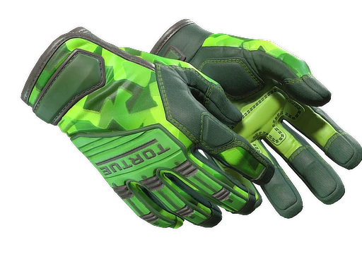 ★ Specialist Gloves | Lime Polycam - Factory New   CS2 Skin
