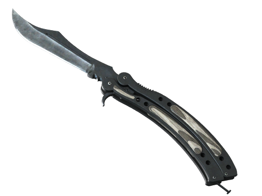 ★ Butterfly Knife | Black Laminate - Factory New   CS2 Skin